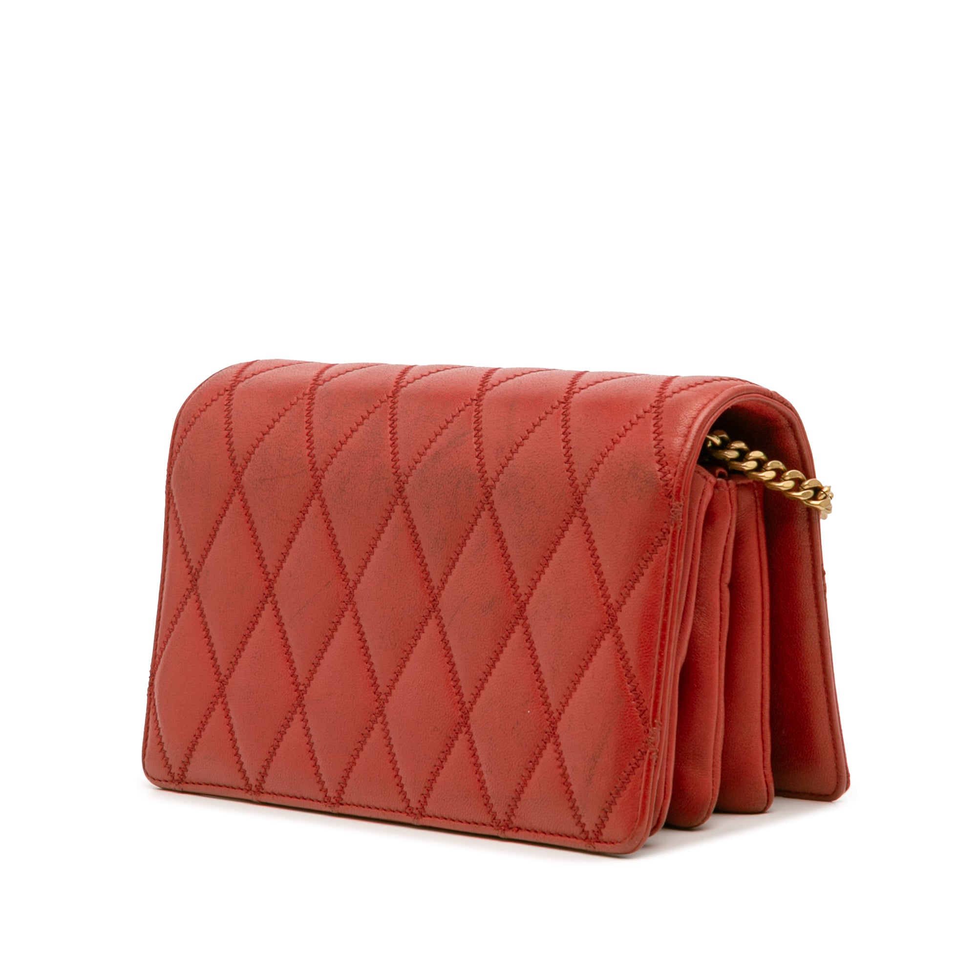 Diamond Quilted Lambskin Angie Chain Bag - Image 2