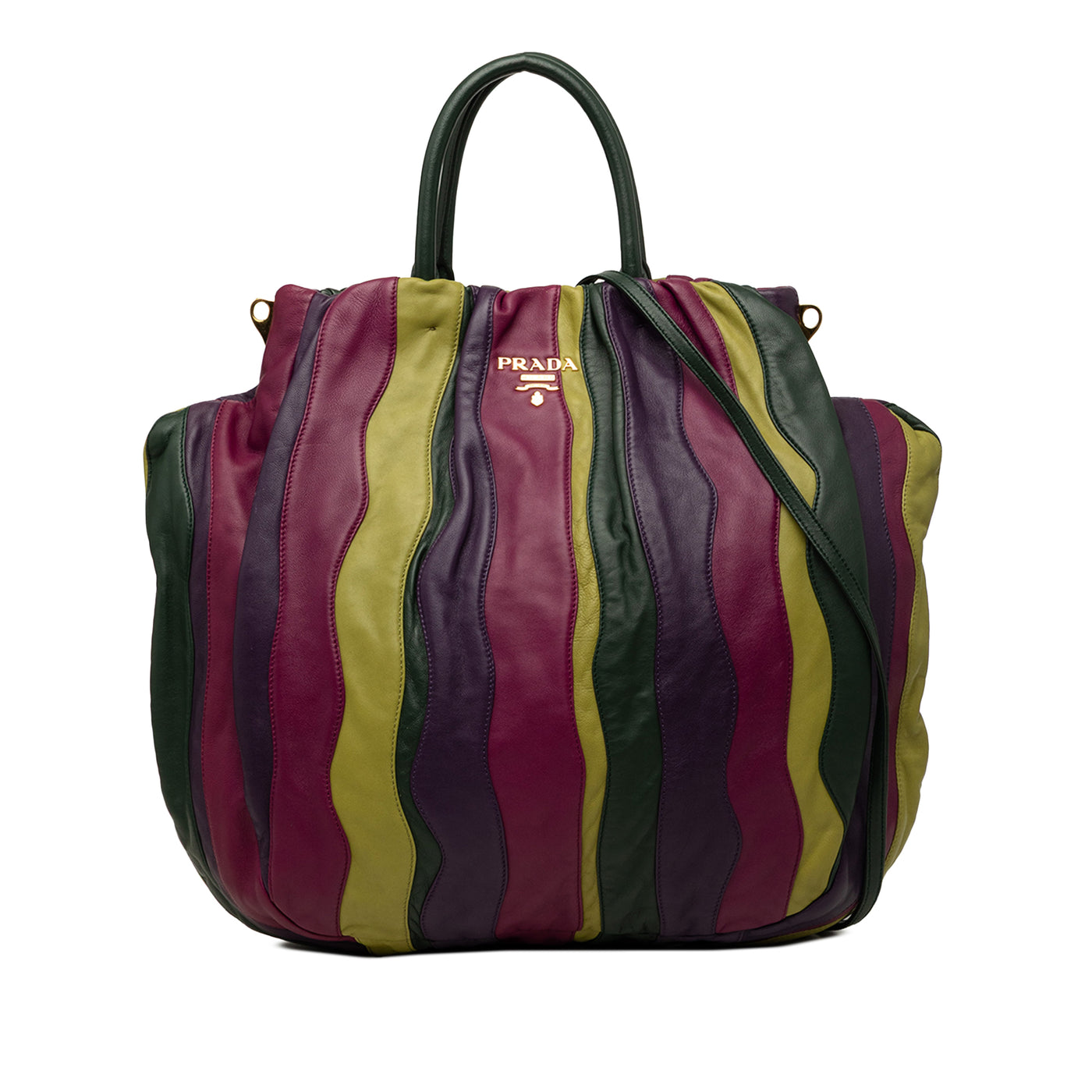 Multicolor Nappa Waves Satchel - Image 1
