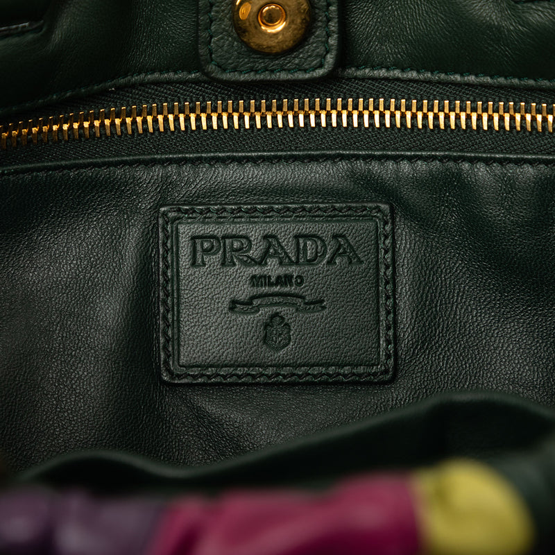 Multicolor Nappa Waves Satchel - Image 5