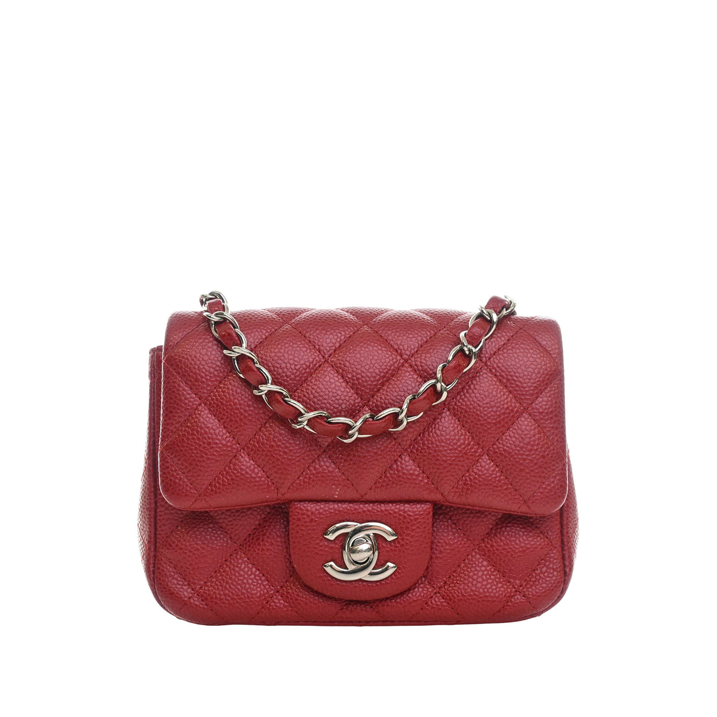 Mini Square Classic Caviar Single Flap - Image 1