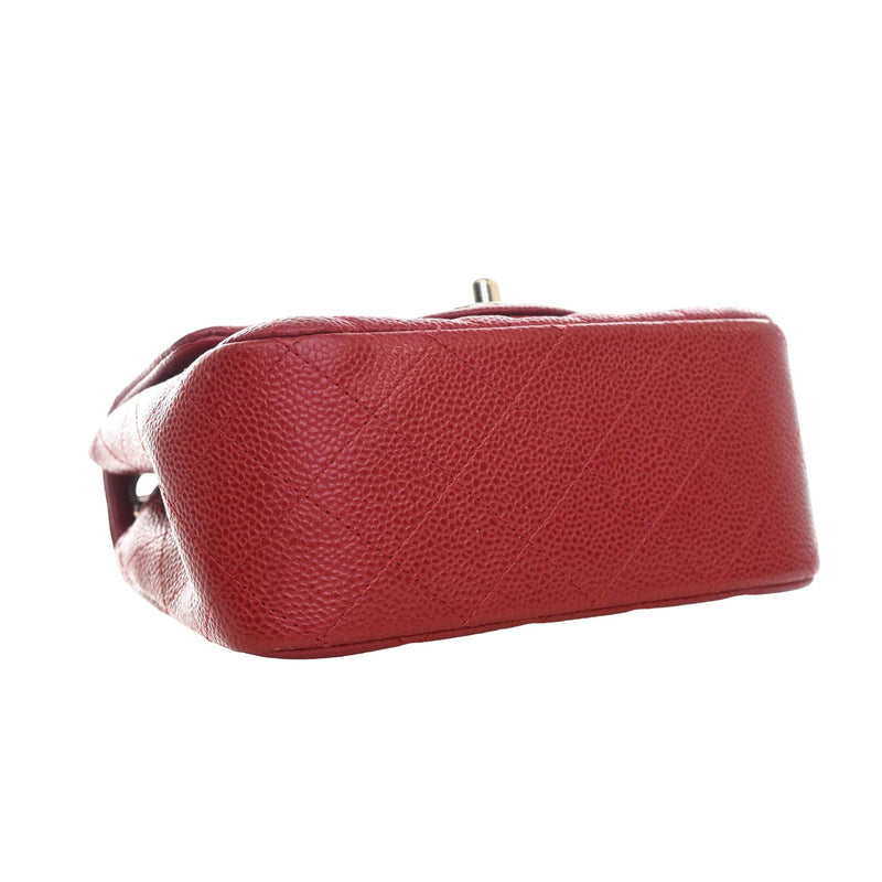 Mini Square Classic Caviar Single Flap - Image 13