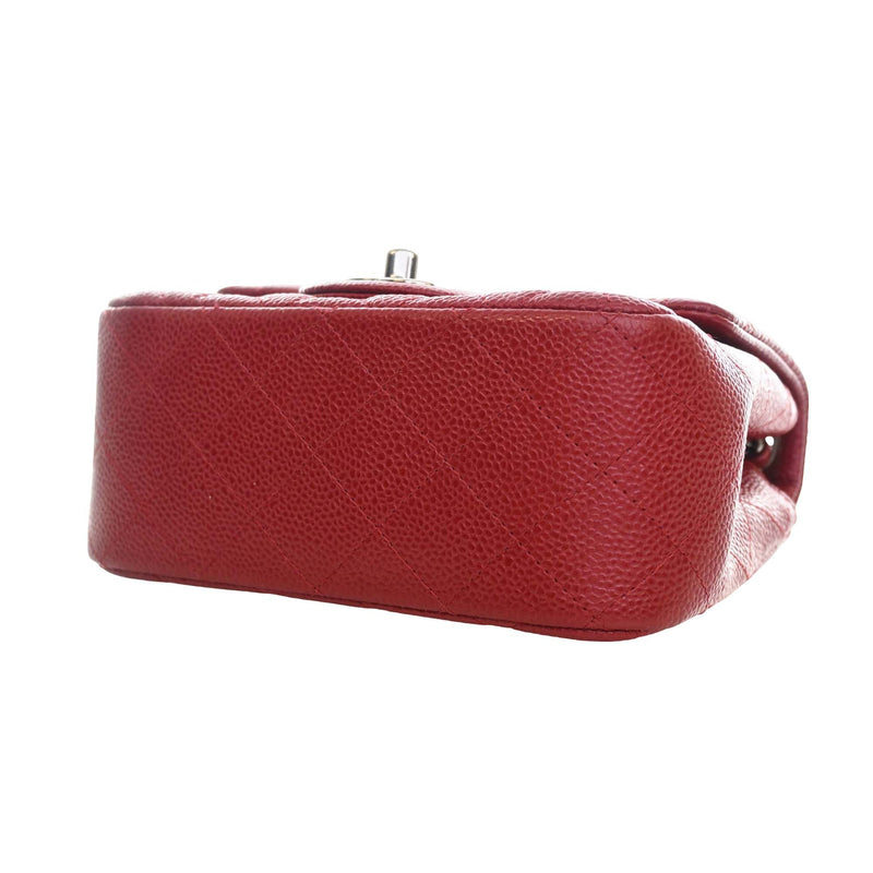 Mini Square Classic Caviar Single Flap - Image 14
