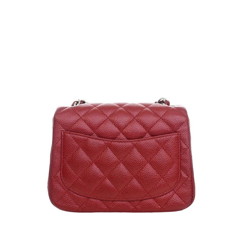 Mini Square Classic Caviar Single Flap - Image 2