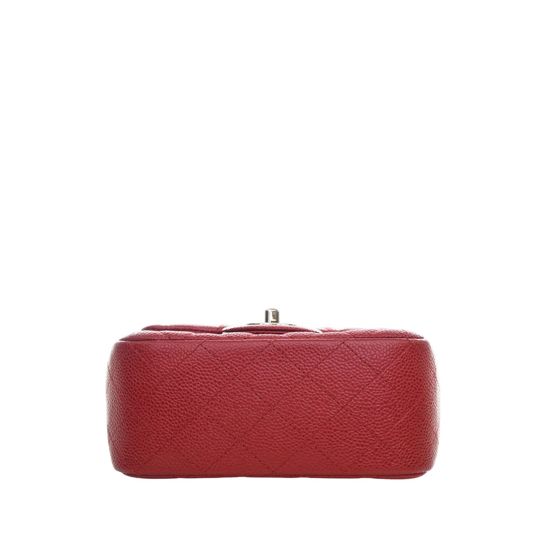Mini Square Classic Caviar Single Flap - Image 3