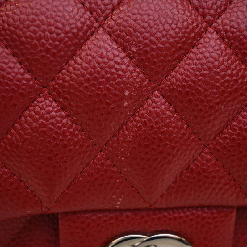 Mini Square Classic Caviar Single Flap - Image 8