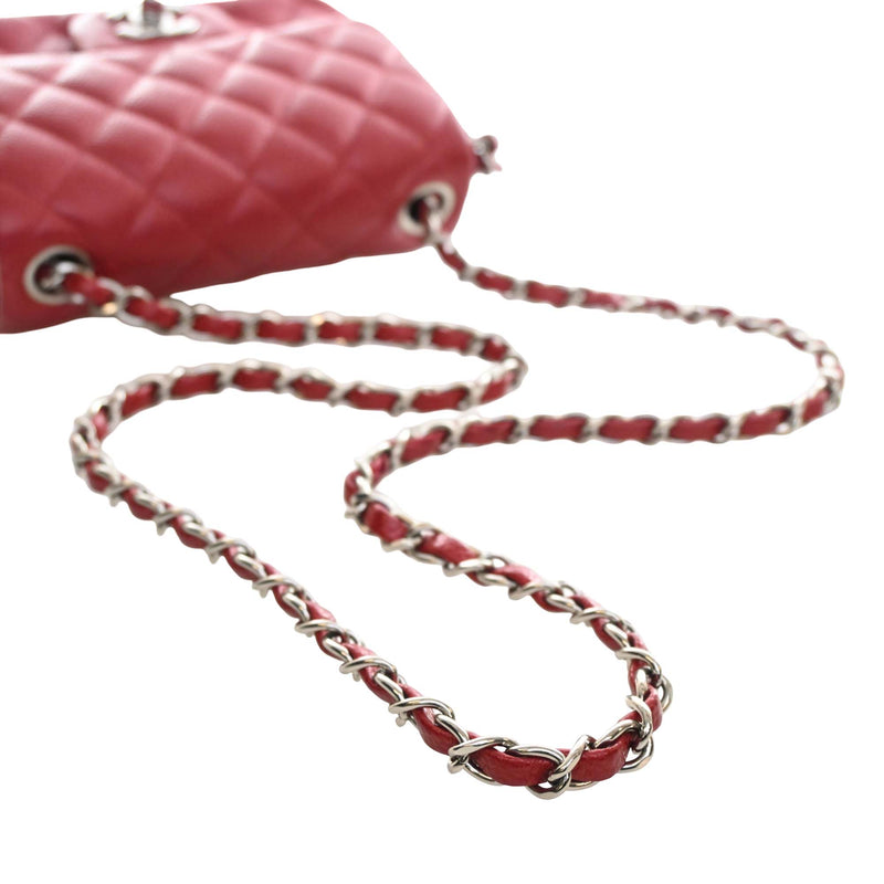 Mini Square Classic Caviar Single Flap - Image 9