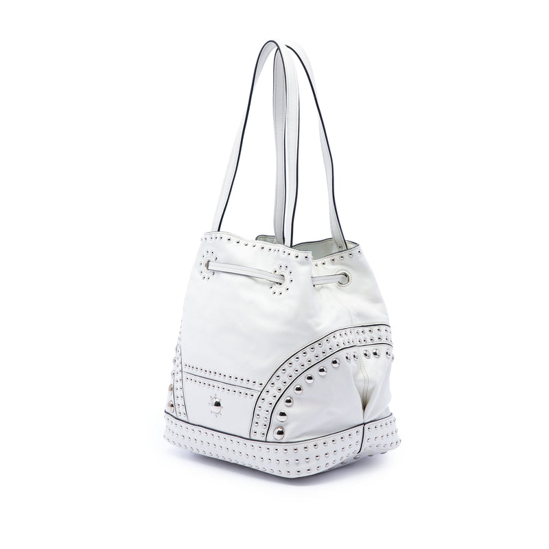 Soft Calf Studded Bucket Bag - Image 2