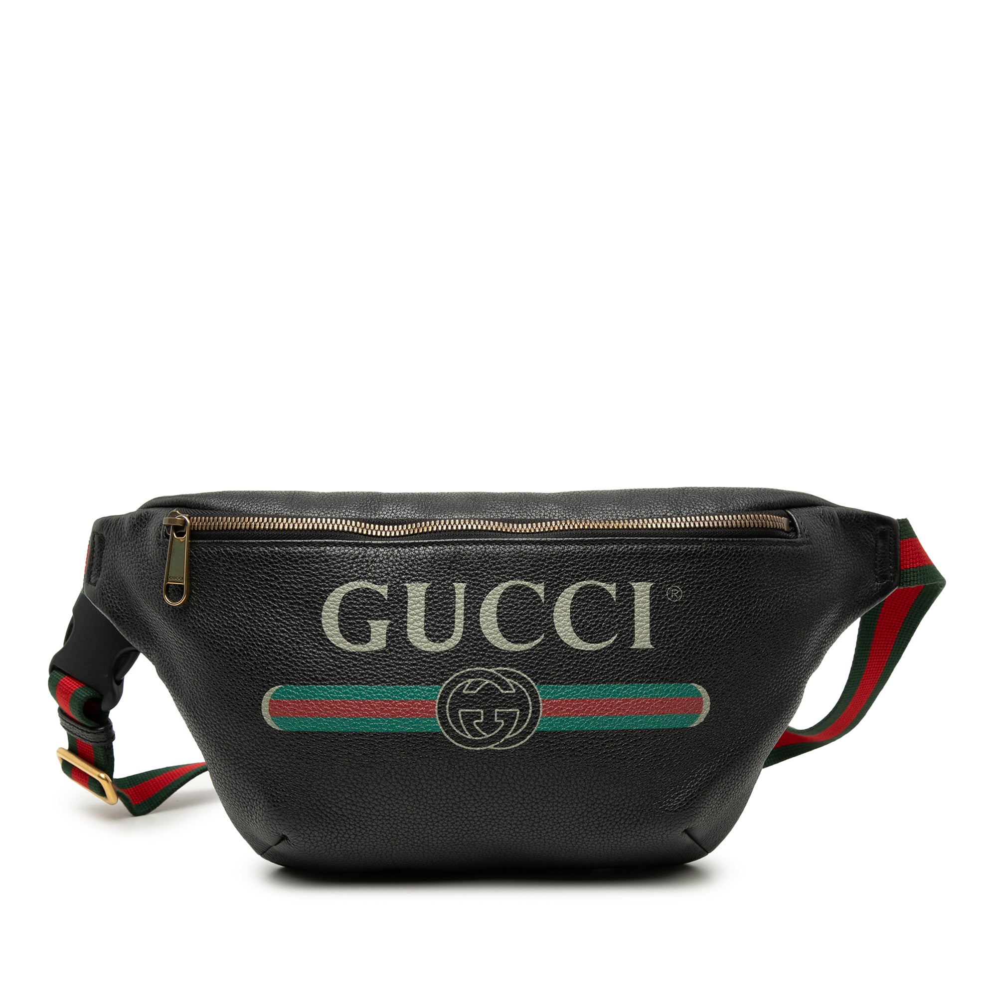 Grained Calfskin Web Logo Belt Bag - Image 1