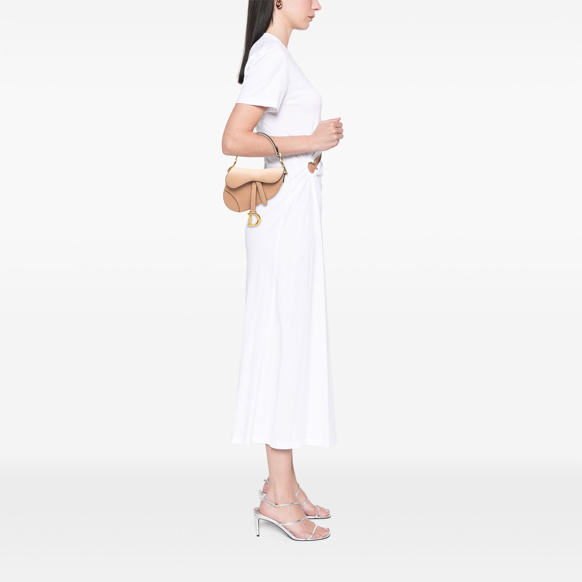 Mini Grained Calfskin Saddle Bag - Image 7