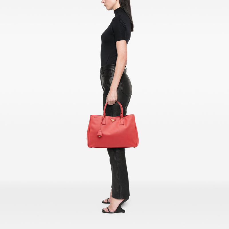 Large Saffiano Lux Galleria Tote - Image 13