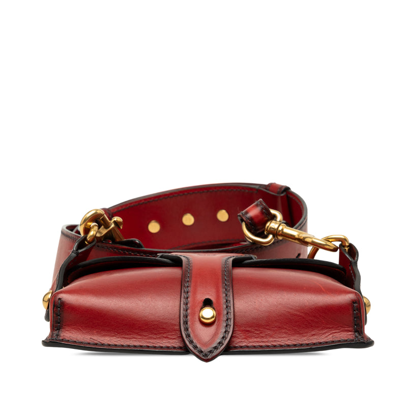 Mini Leather D Bee Saddle Bag - Image 3