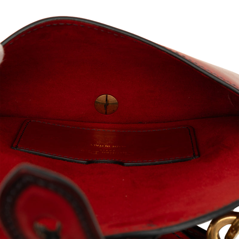 Mini Leather D Bee Saddle Bag - Image 4