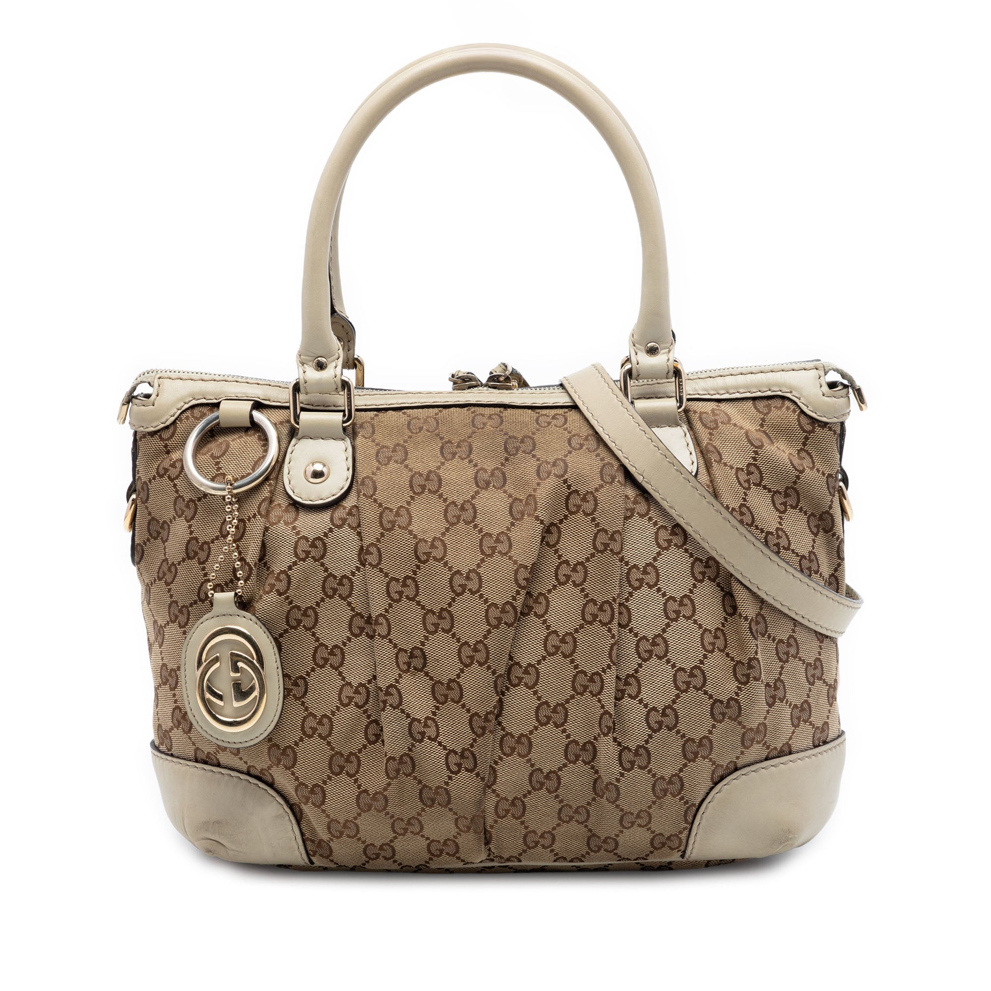 GG Canvas Sukey Satchel - Image 1