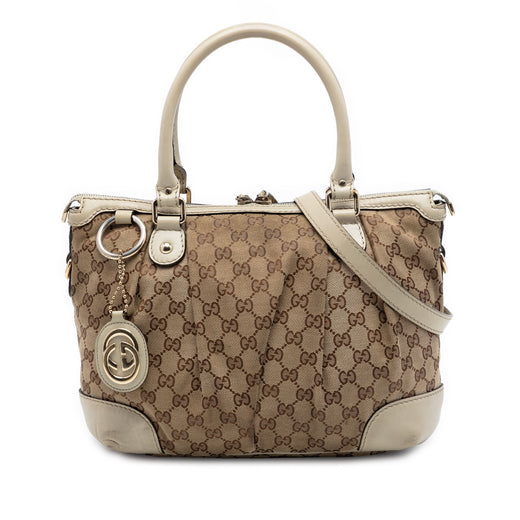 GG Canvas Sukey Satchel - Image 1
