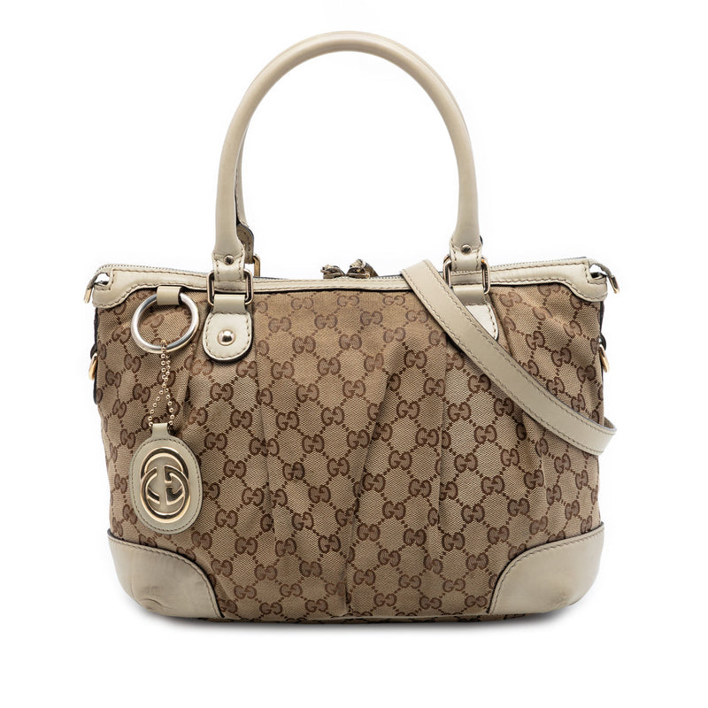 GG Canvas Sukey Satchel