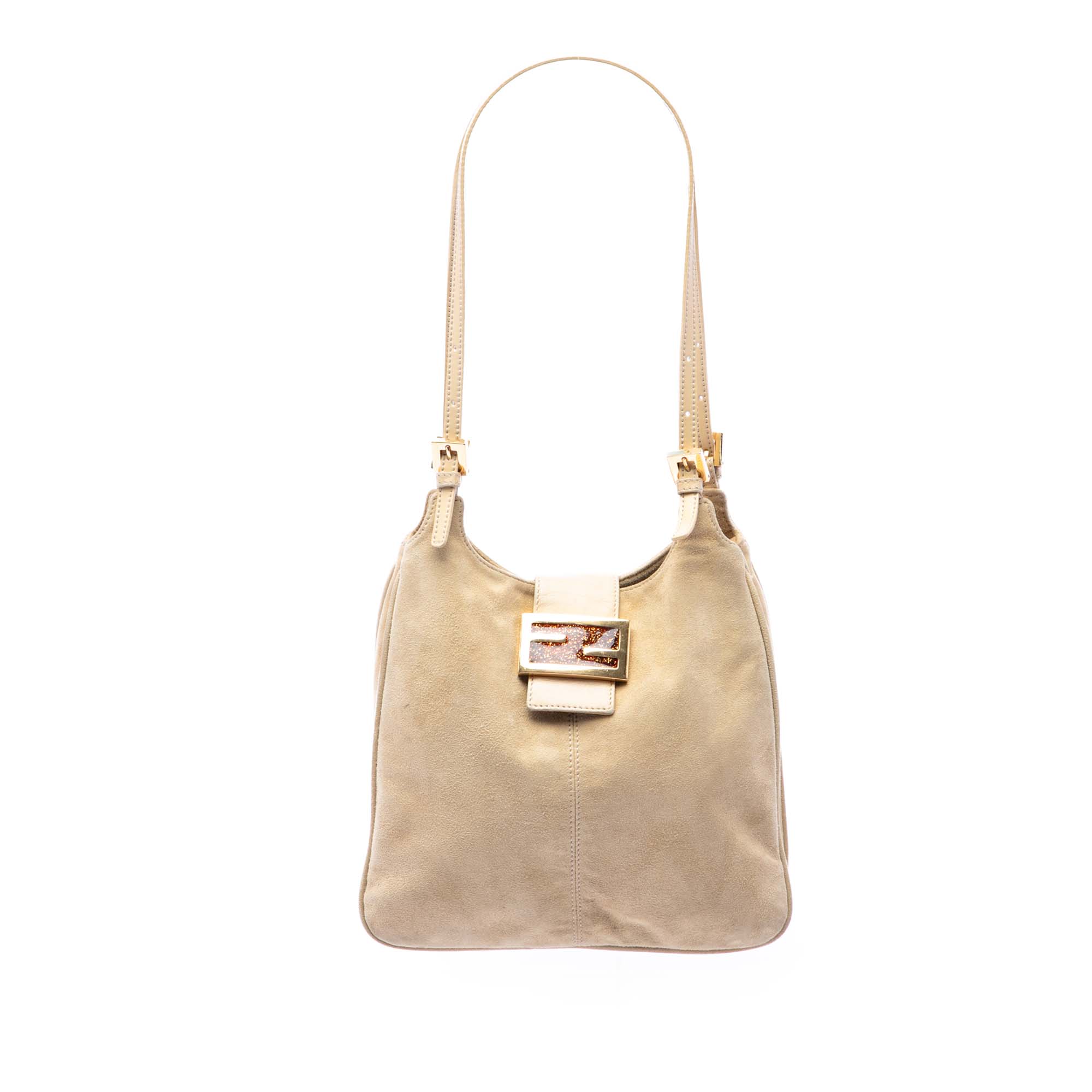 Suede FF Shoulder Bag - Image 1