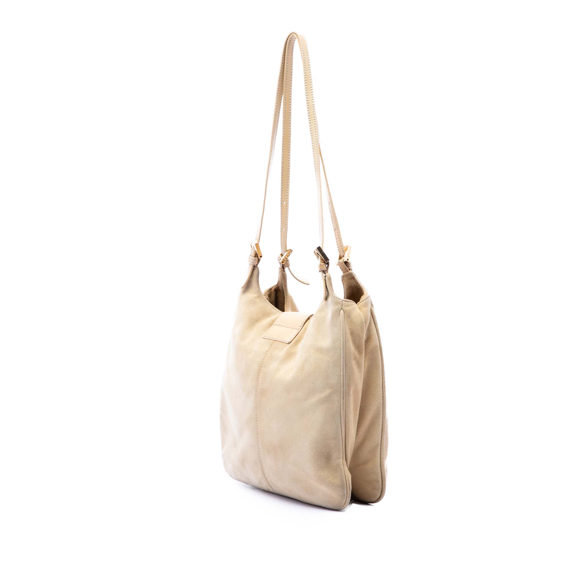 Suede FF Shoulder Bag - Image 2