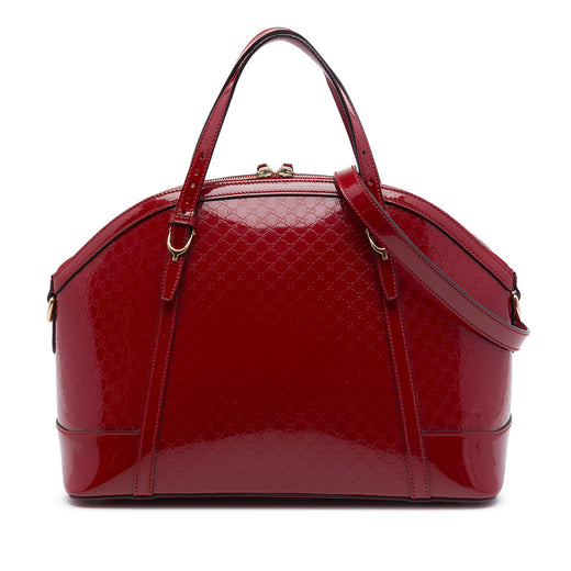 Large Microguccissima Patent Nice Dome Satchel - Image 1