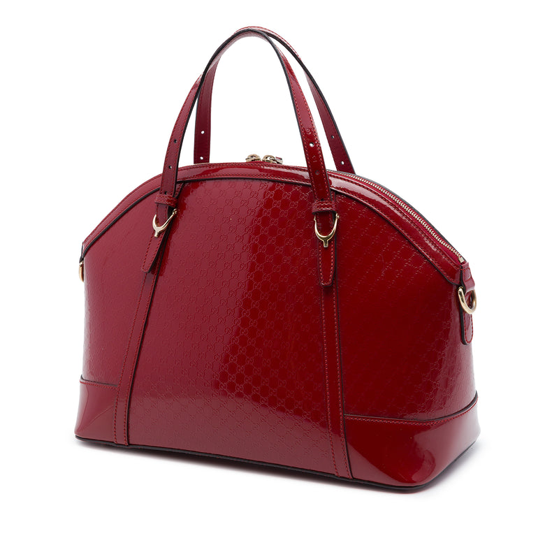 Large Microguccissima Patent Nice Dome Satchel - Image 2
