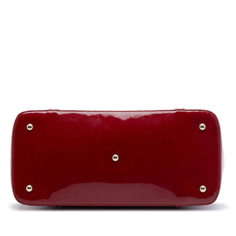 Large Microguccissima Patent Nice Dome Satchel - Image 3