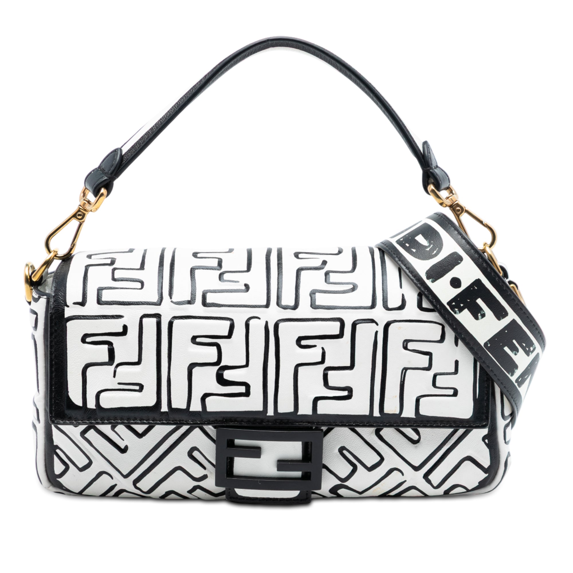 Joshua Vides California Sky Medium Embossed Leather Baguette Satchel - Image 1