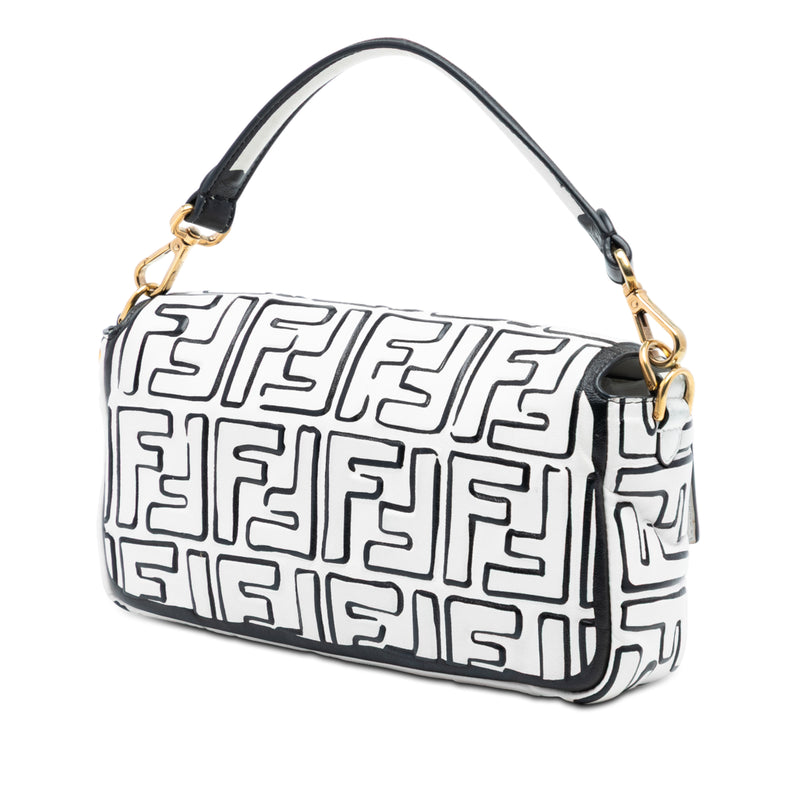 Joshua Vides California Sky Medium Embossed Leather Baguette Satchel - Image 2