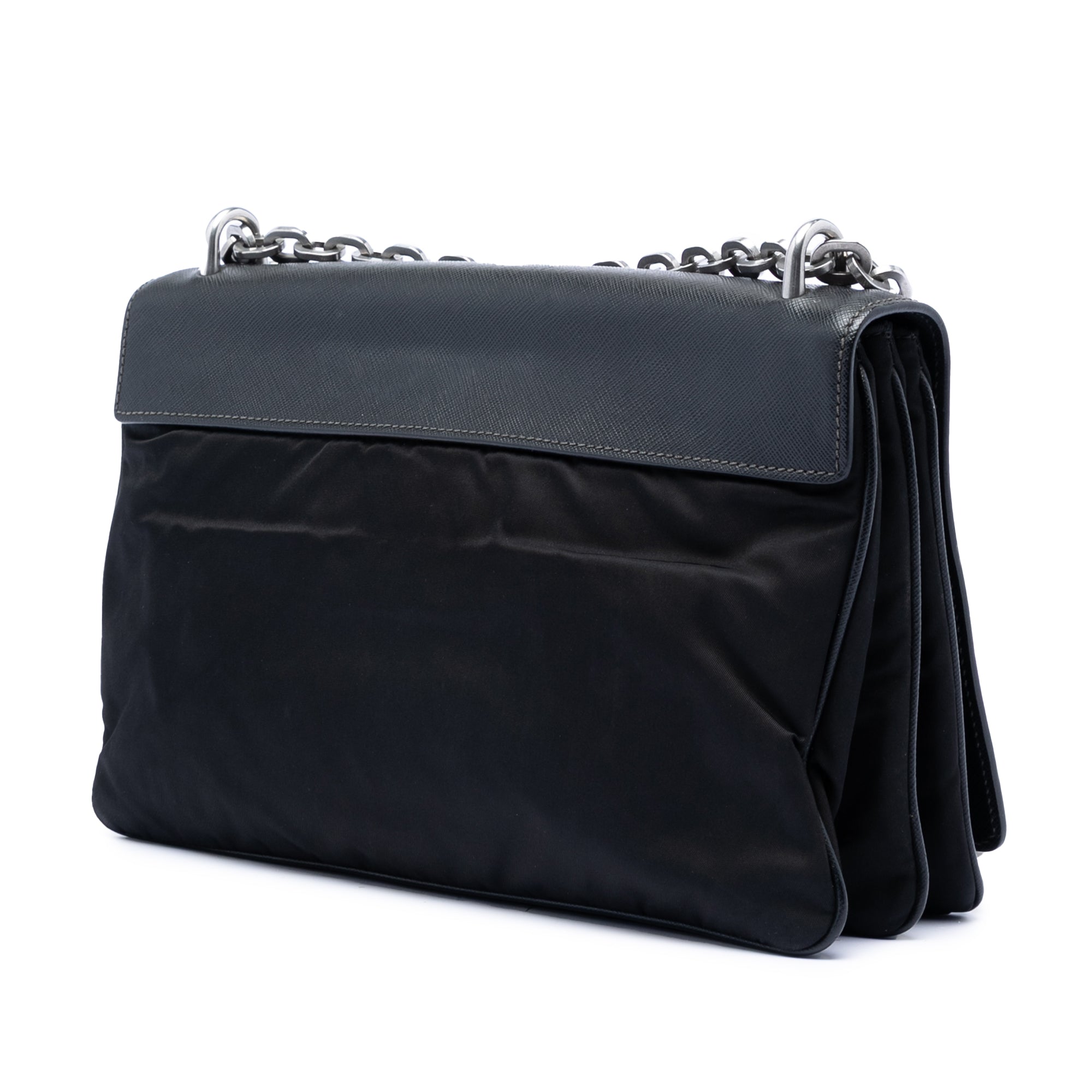 Saffiano Lux and Tessuto Chain Crossbody - Image 2