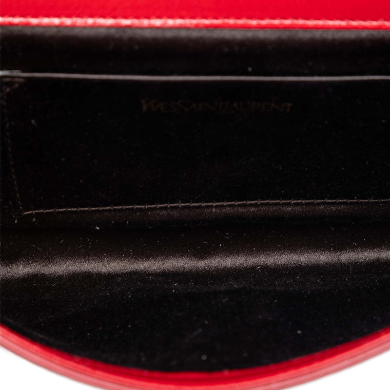 Small Textured Patent Belle De Jour Clutch - Image 4