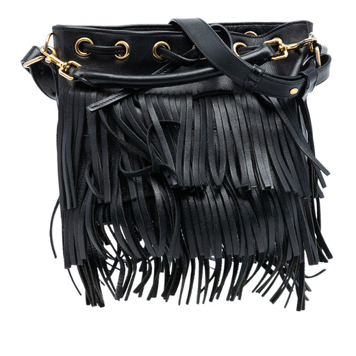 Small Calfskin Emmanuelle Fringe Bucket Bag - Image 1