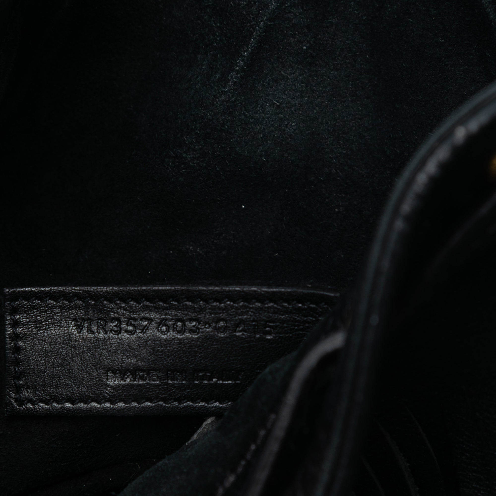 Small Calfskin Emmanuelle Fringe Bucket Bag - Image 6