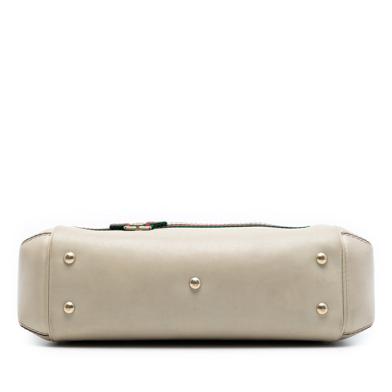 GG Canvas Web Mayfair Satchel - Image 3