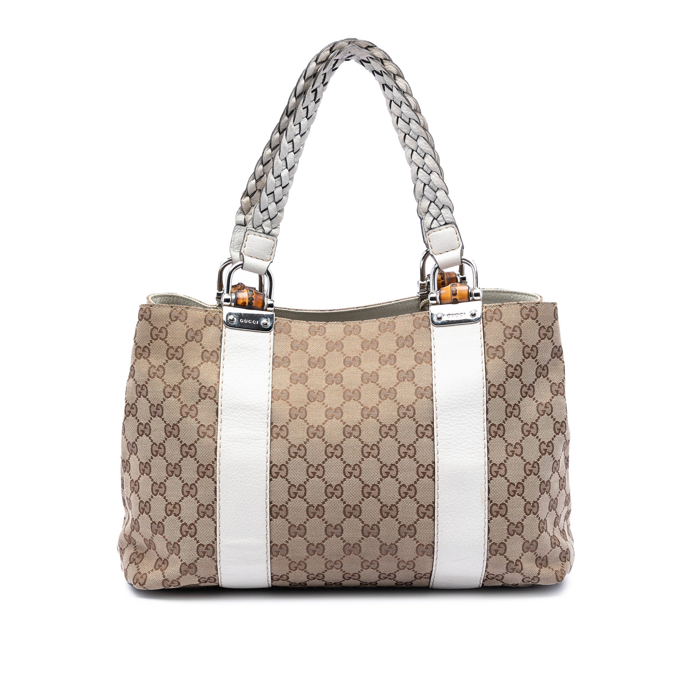 Medium GG Canvas Bamboo Libeccio Tote - Image 1