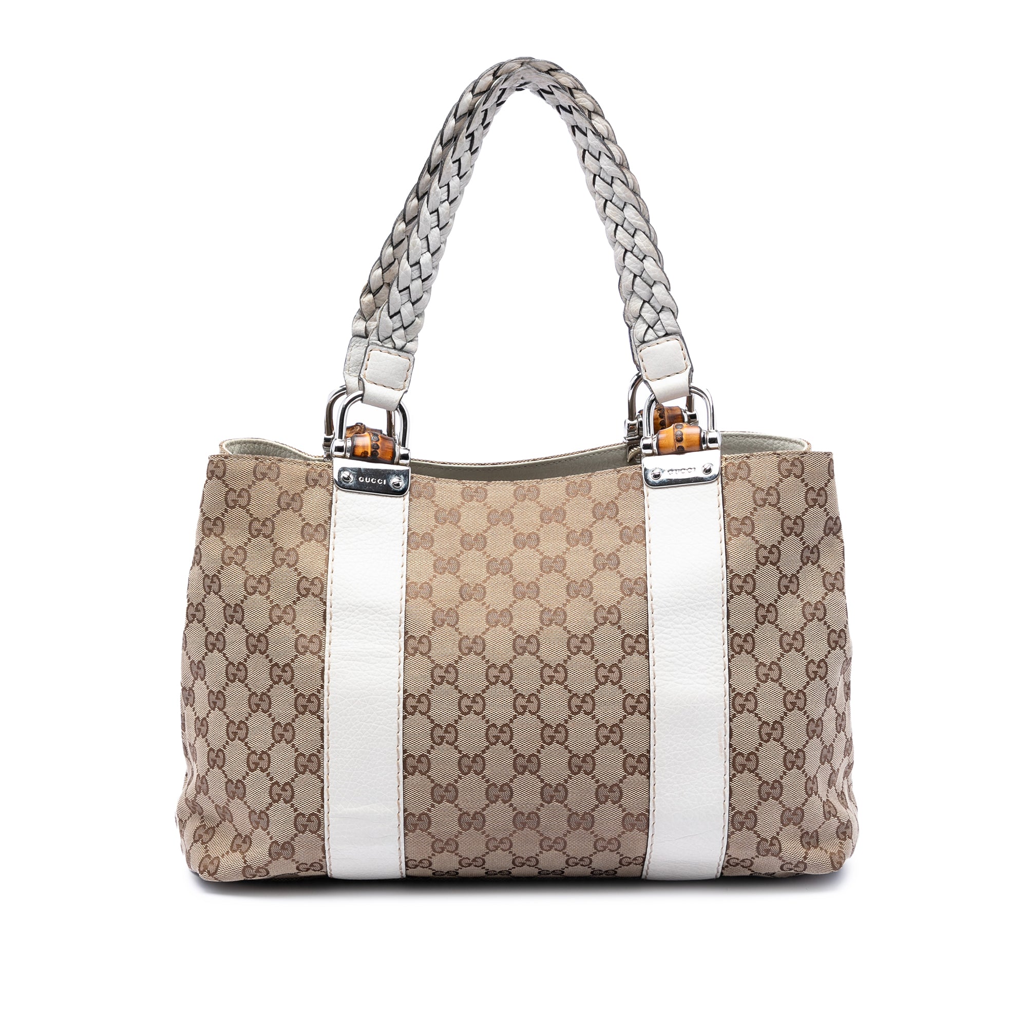 Medium GG Canvas Bamboo Libeccio Tote - Image 1