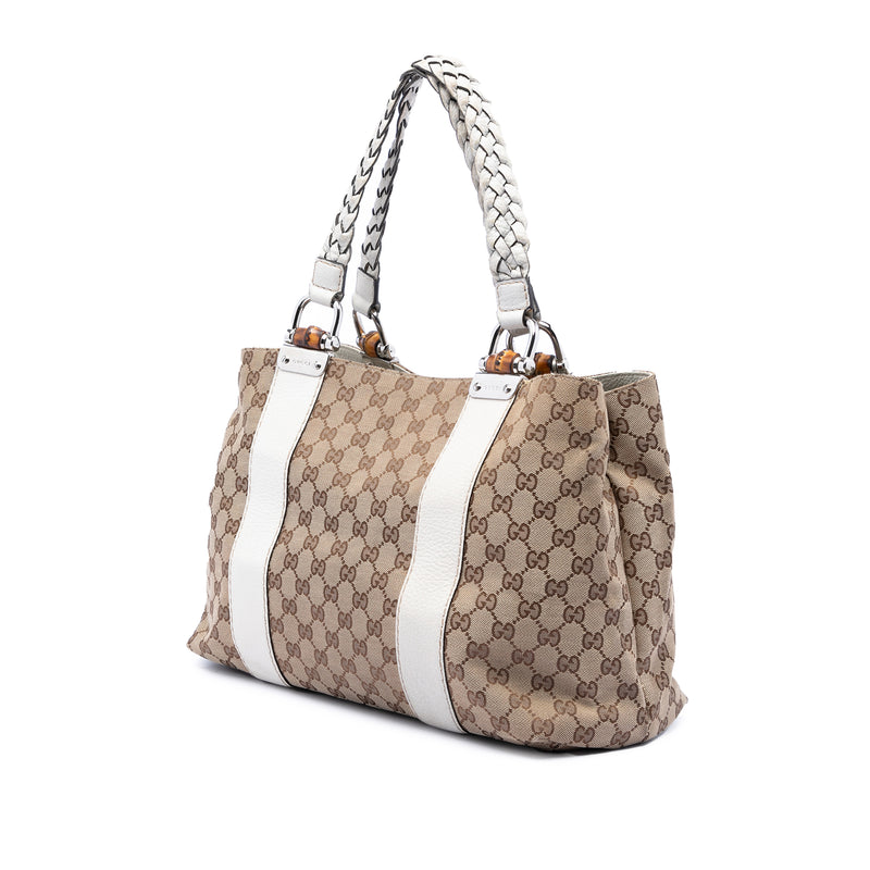 Medium GG Canvas Bamboo Libeccio Tote - Image 2