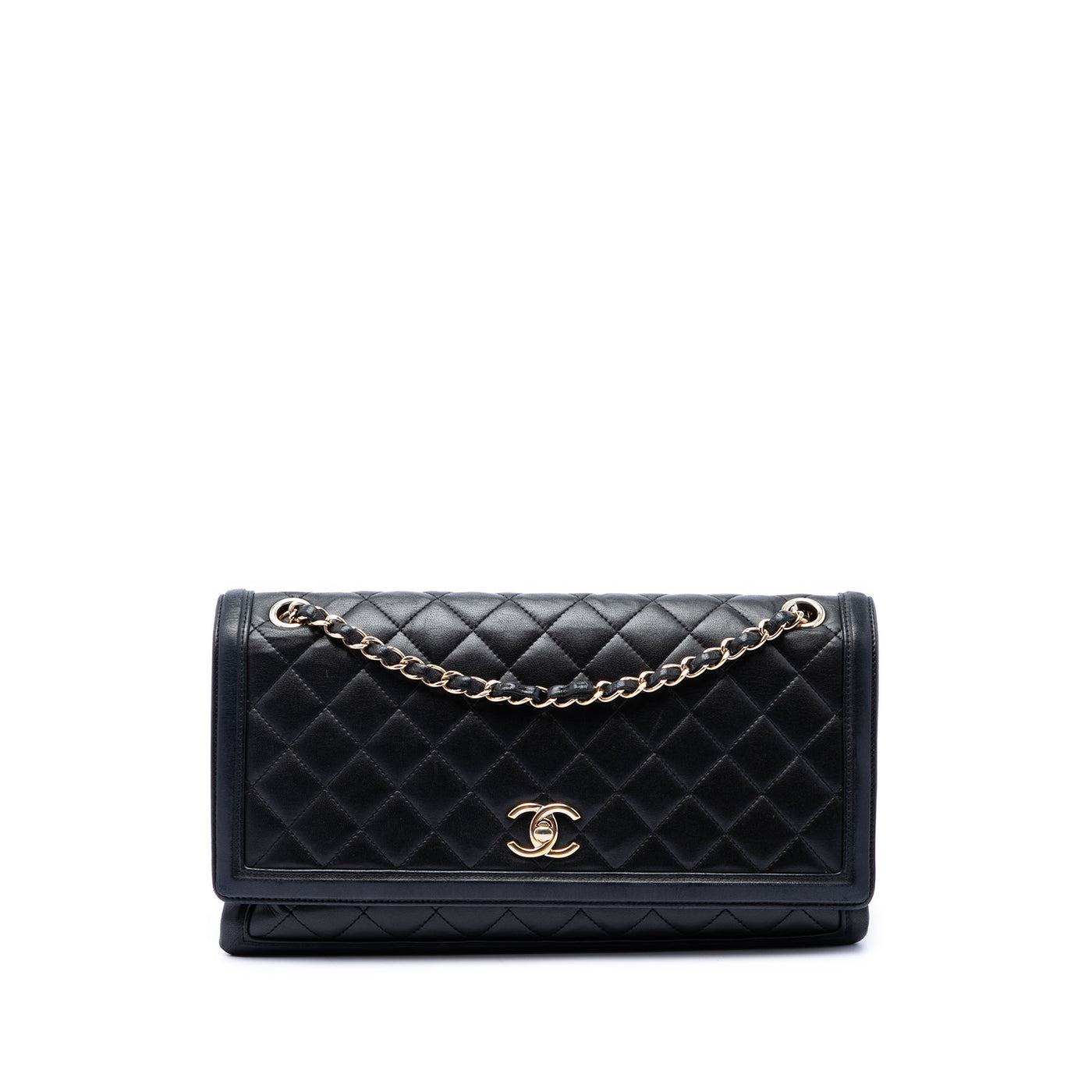 Jumbo Quilted Lambskin 3 Compartment Flap - Image 1