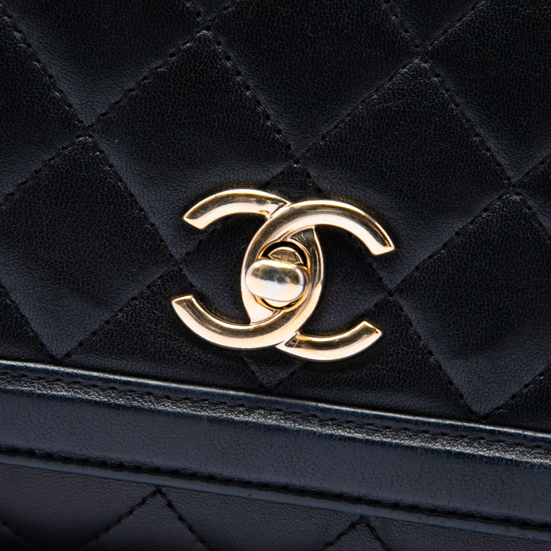 Jumbo Quilted Lambskin 3 Compartment Flap - Image 5