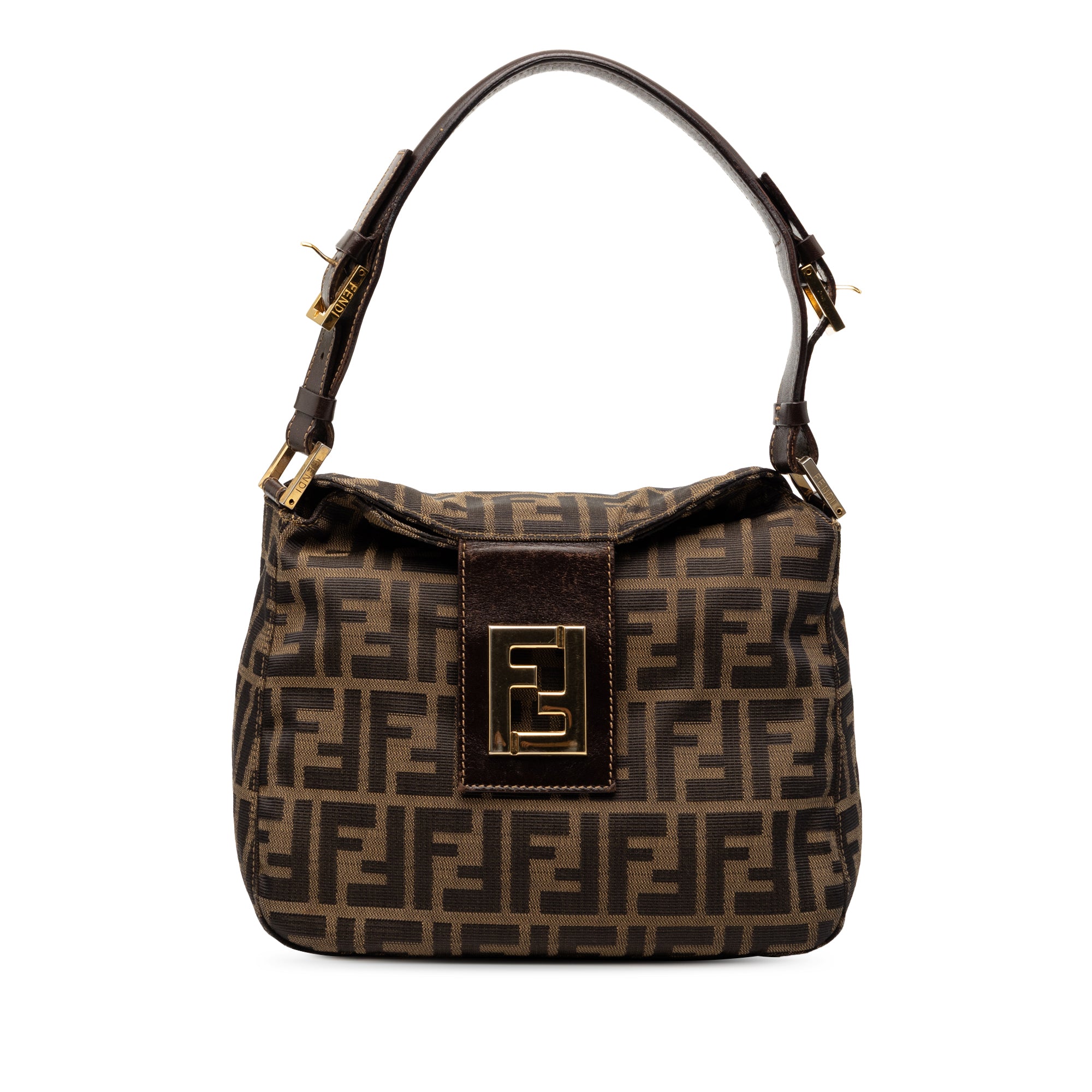 Zucca Canvas Double Flap Shoulder Bag - Image 1