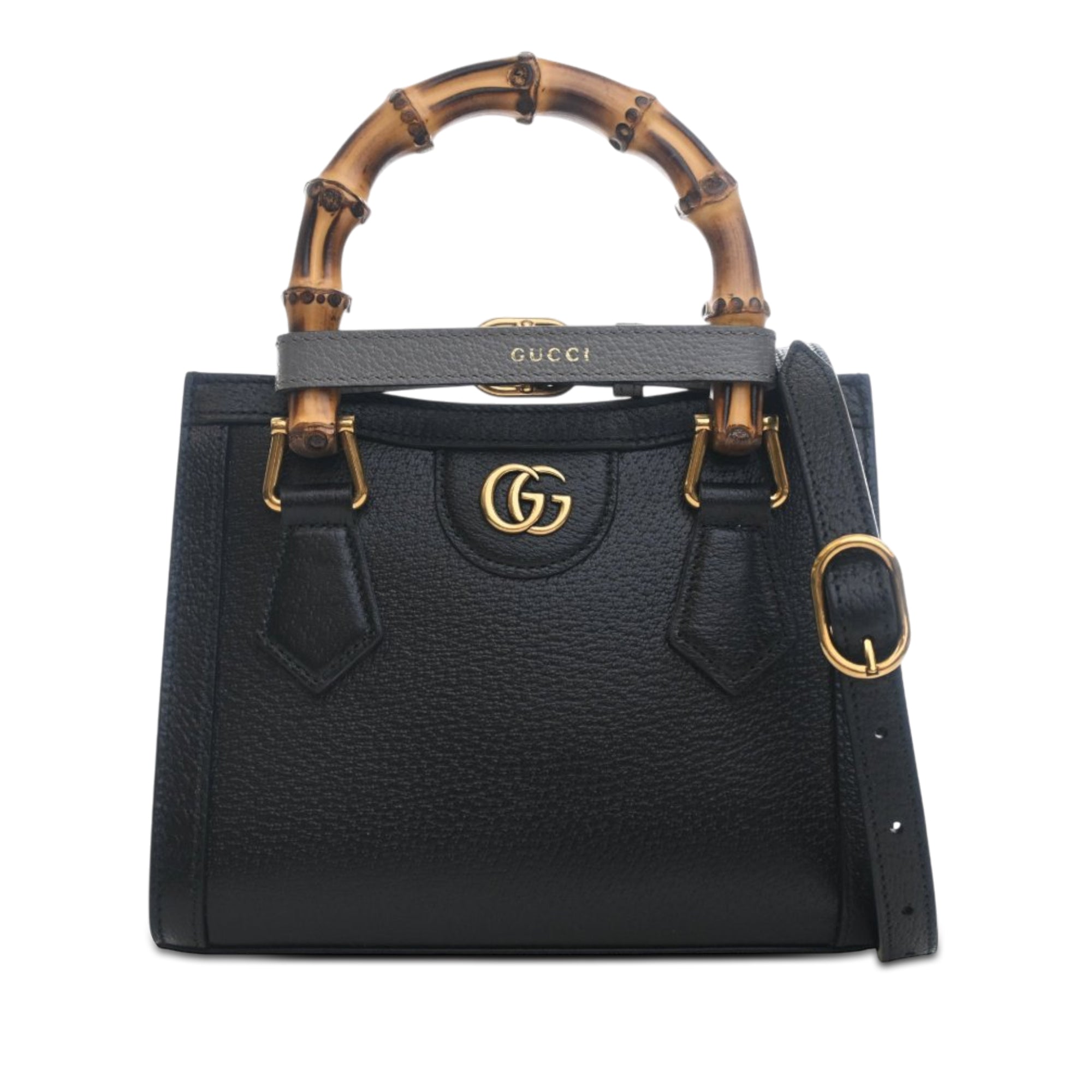 Mini Calfskin Bamboo Diana Satchel - Image 1