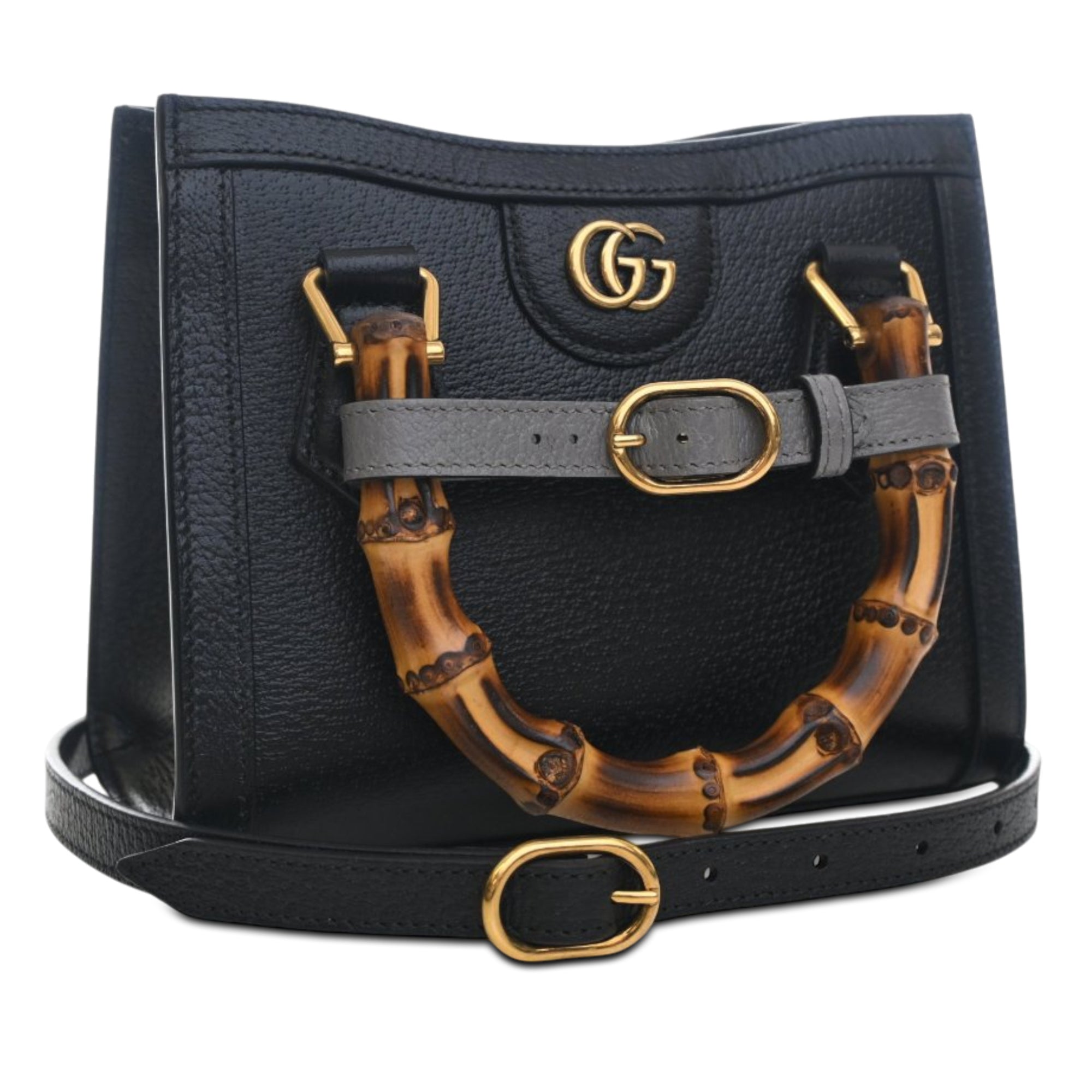 Mini Calfskin Bamboo Diana Satchel - Image 2