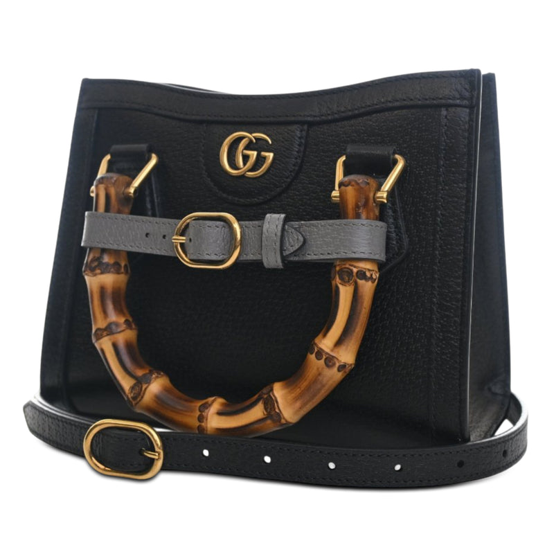 Mini Calfskin Bamboo Diana Satchel - Image 3