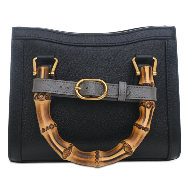 Mini Calfskin Bamboo Diana Satchel - Image 4