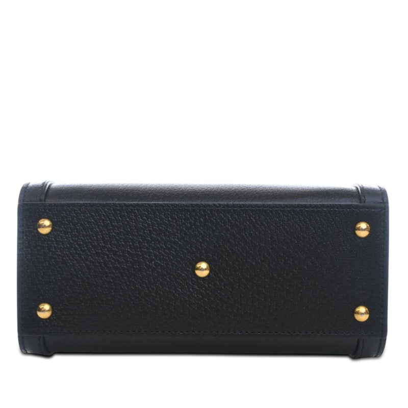 Mini Calfskin Bamboo Diana Satchel - Image 5
