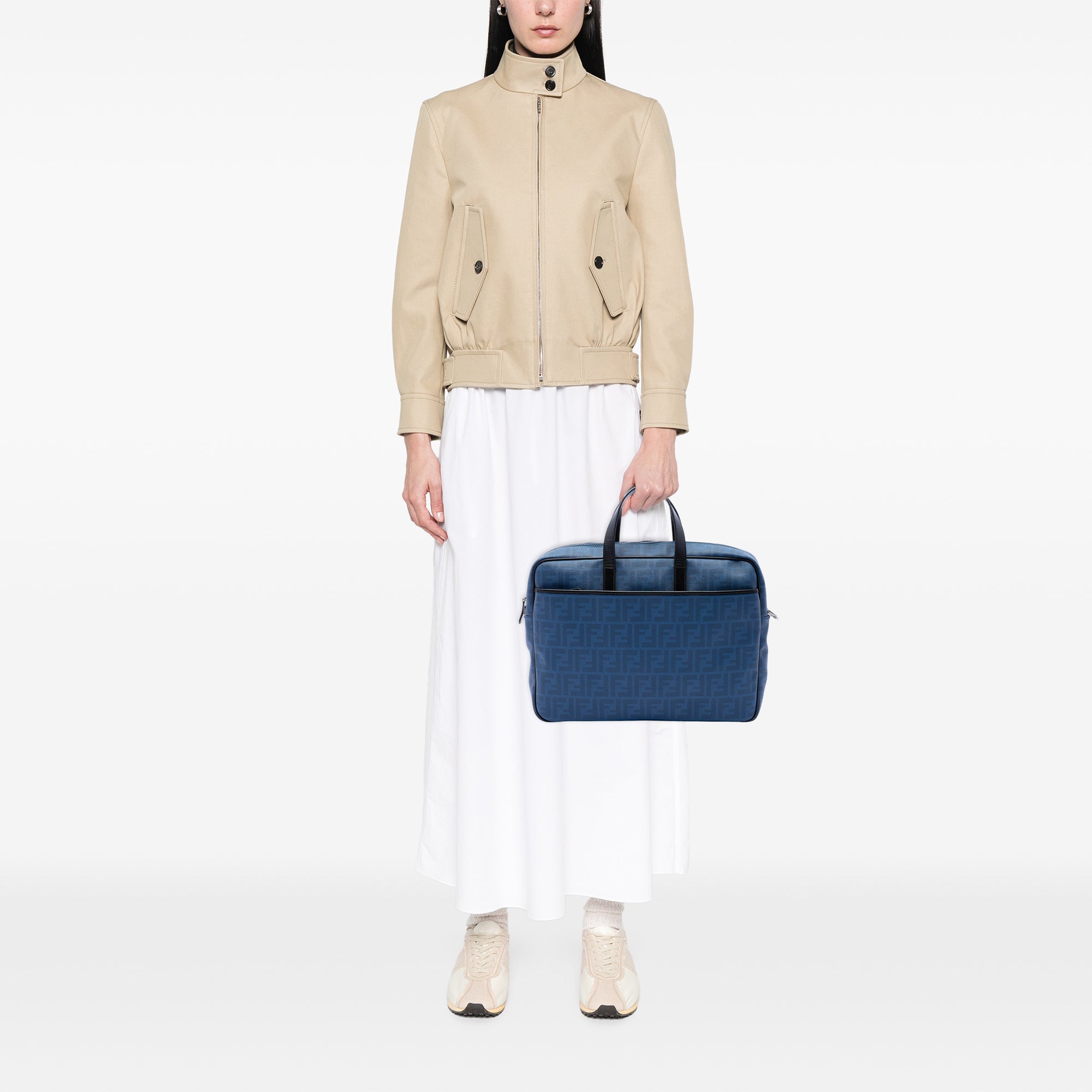 Zucca Coated Canvas Business Bag - Image 6