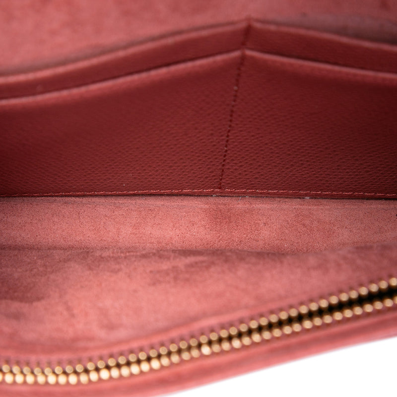 Grained Calfskin Diorama Wallet on Chain - Image 4