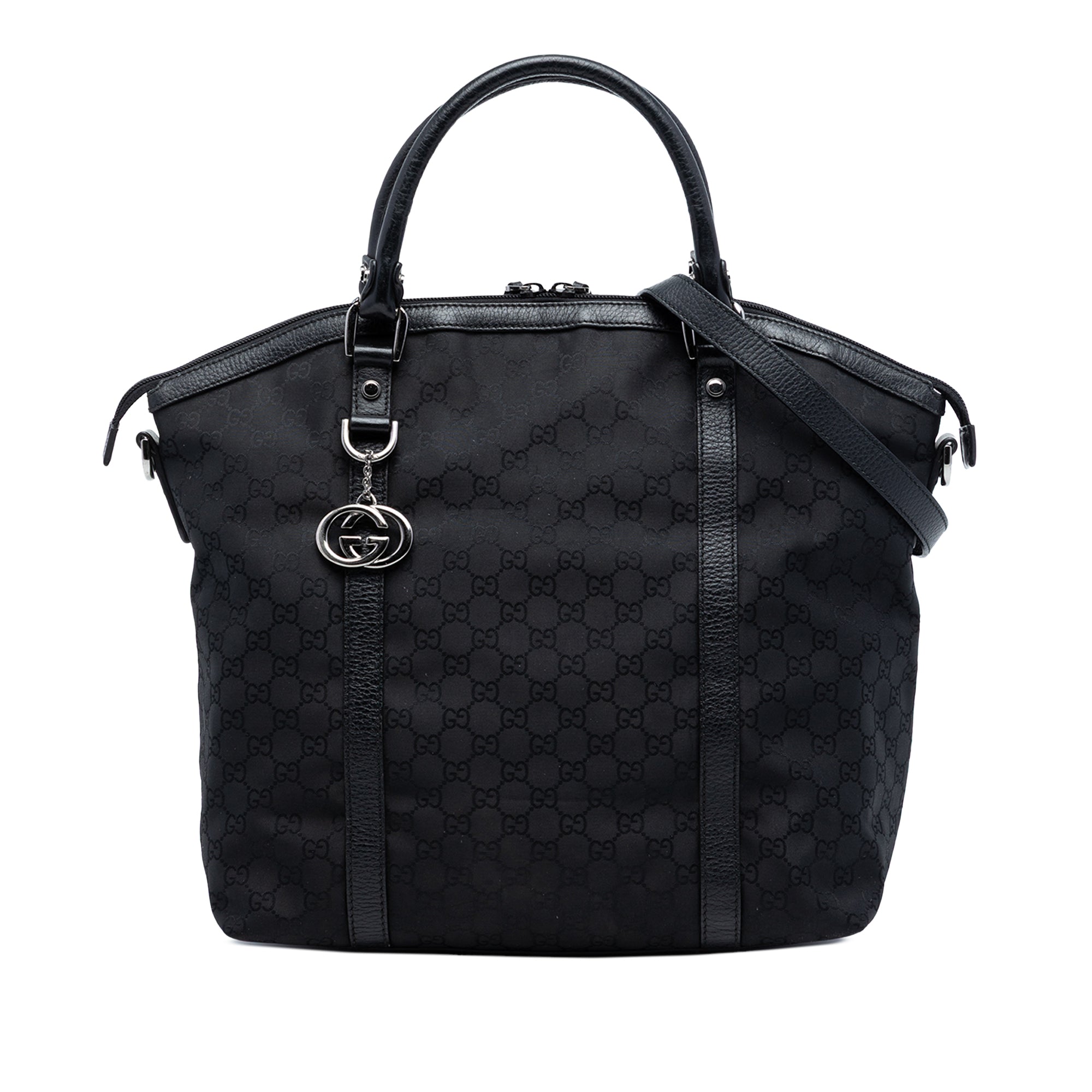 Large GG Canvas Charm Dome Satchel - Image 1