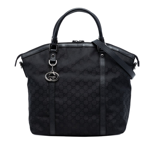 Large GG Canvas Charm Dome Satchel - Image 1