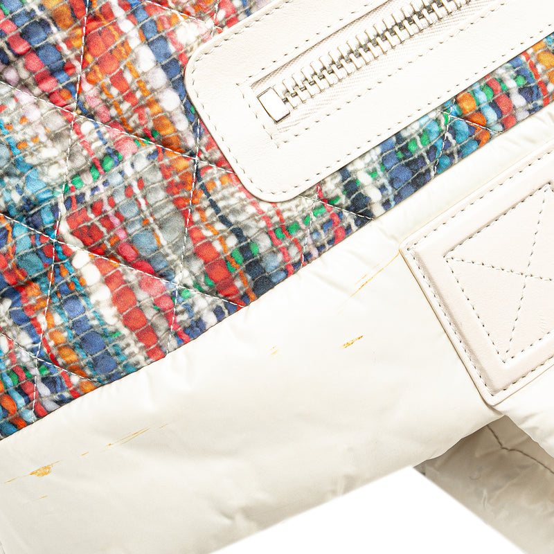 Nylon Tweed Printed Coco Cocoon Tote - Image 11