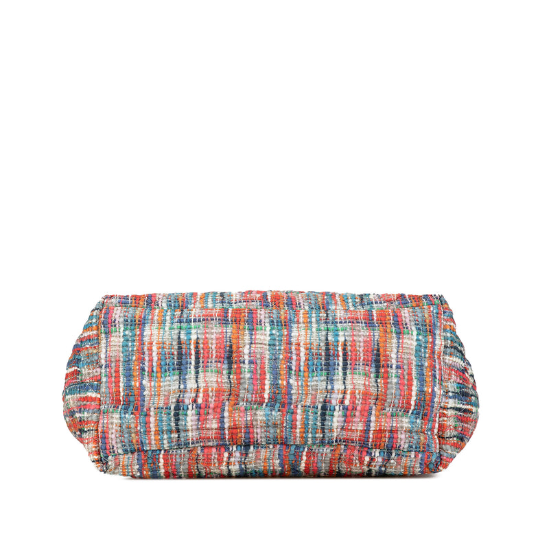 Nylon Tweed Printed Coco Cocoon Tote - Image 3
