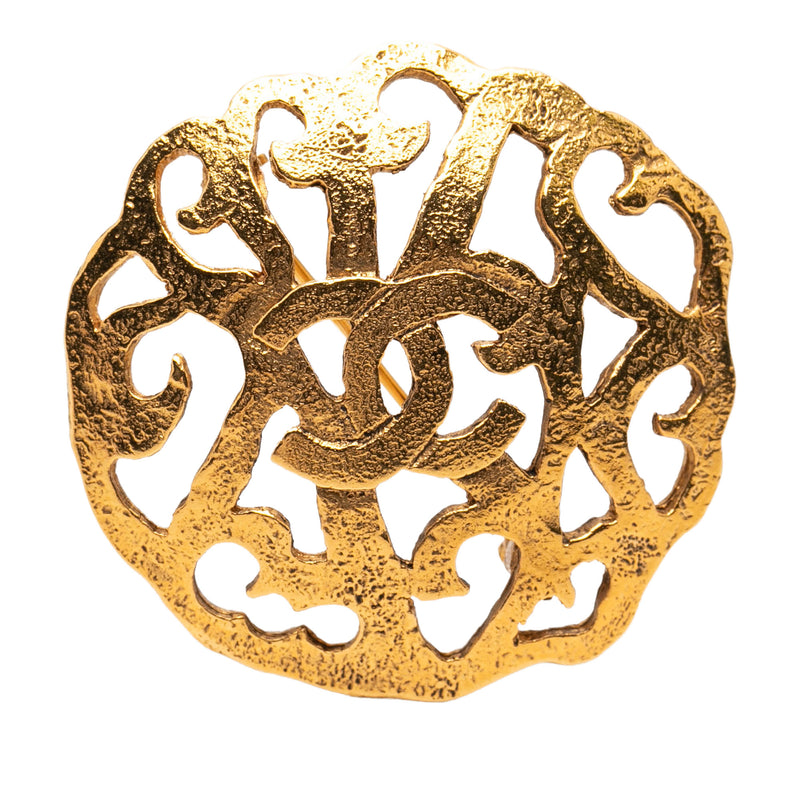 CC Gold Plated Brooch
