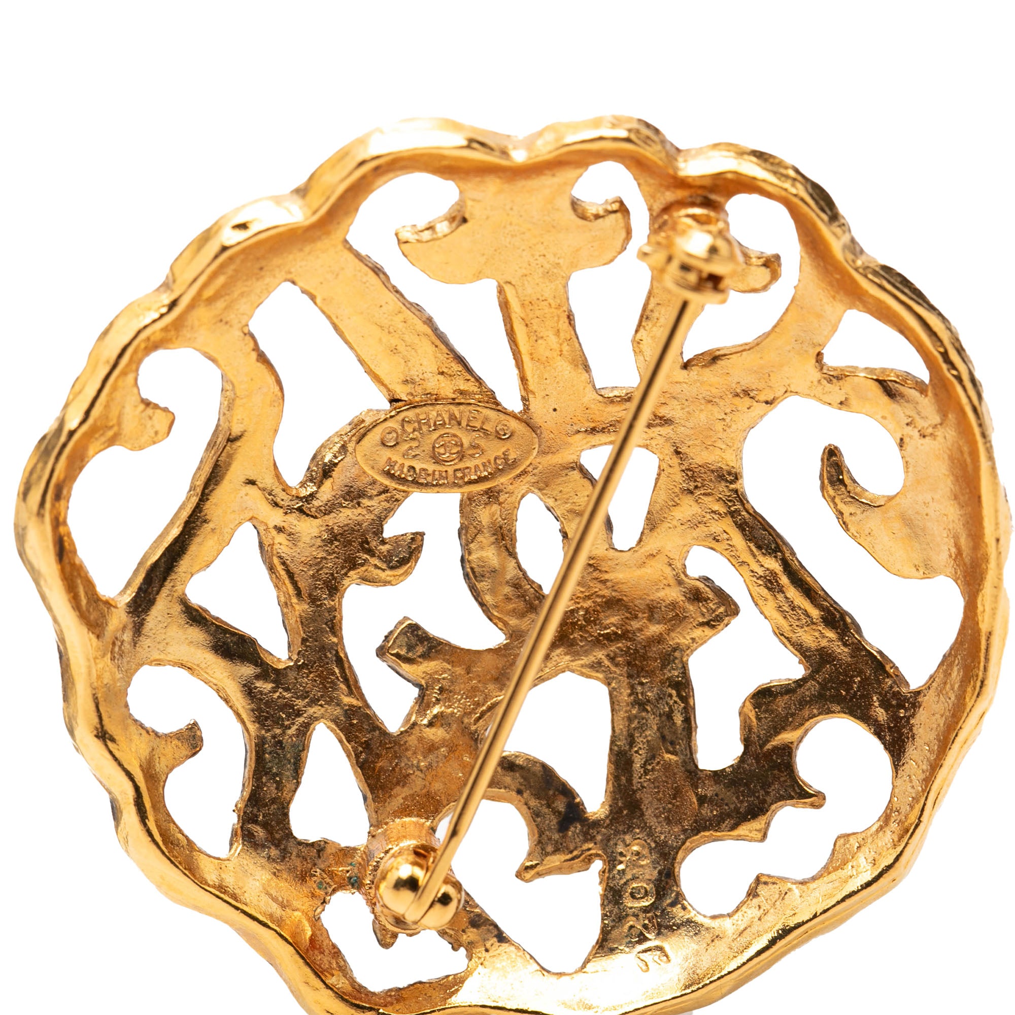 CC Gold Plated Brooch - Image 3
